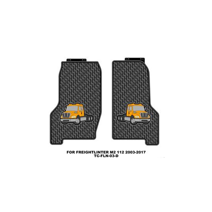 Floor Mat,Latex,Yellow,2003-2021,Freightliner M2 106/M2 112;2013-2021,108SD/114SD