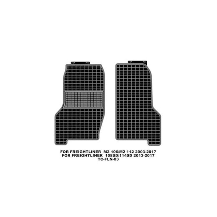 Floor Mat,Latex,Black,2003-2021,Freightliner M2 106/M2 112;2013-2021,108SD/114SD