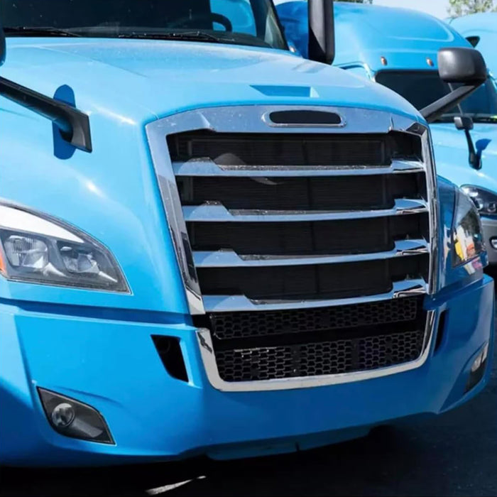 Grille with Bug screen w/o Logo Chrome Freightliner New Cascadia 2018+