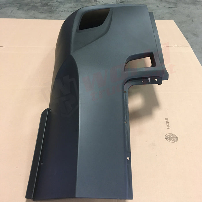 LH Corner Bumper Outer W/O Hole Black Freightliner New Cascadia (Better Quality) 2018+