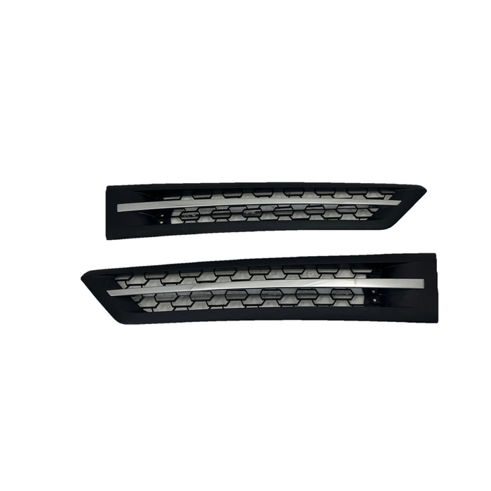 LH Side Grille, Black, 2018+, Freightliner Cascadia