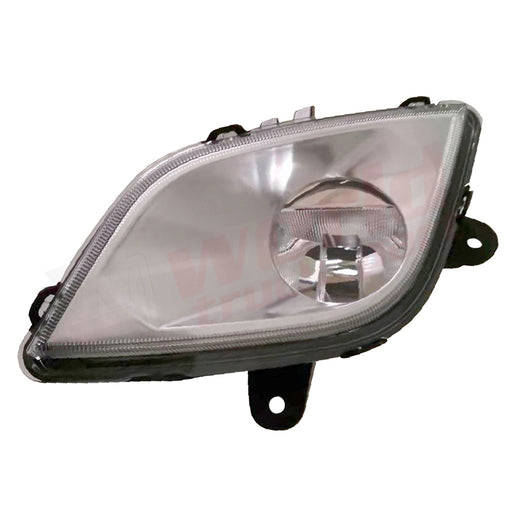 LH Fog Light, LED, White Housing, 2018+, Freightliner New Cascadia