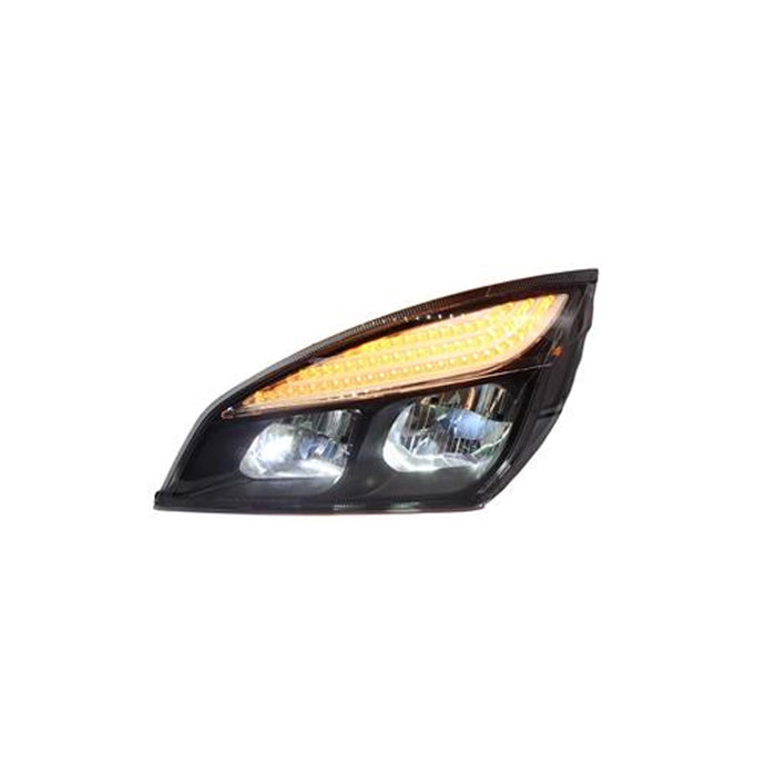 LH Headlight LED Black Housing Frei-liner Cascadia 2018+