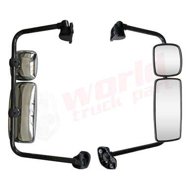 Lh Door Mirror Chrome, With Bracket,With Heating,W/O Electrical 2002+, Freightliner M2