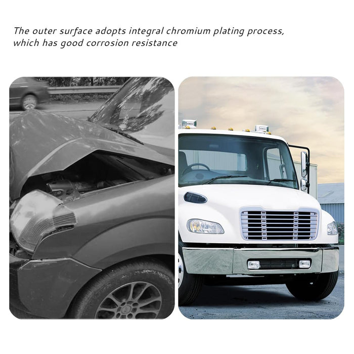 RH Corner Bumper Steel Chrome Freightliner M2 2002+
