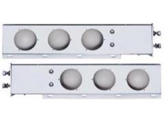 Rear Light Bars Pair With Spring Loaded  Ss430 ,2 1/2" Bolt Spacing,With Six 4" Light Cutouts,6''(W)*30''(L)*2.25''(D)