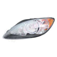 LH Headlight, Halogen with turn light, Black, 2006-2017, International ProStar