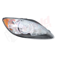 RH Headlight, Halogen with turn light, Black, 2006-2017, International ProStar