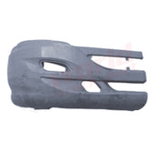 RH Corner Bumper, Black, with Holes 2006-2017, International Prostar