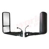 LH Door Mirror Black, with Bracket, with Heating,with Electrical International LT