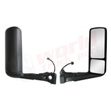 RH Door Mirror Black, with Bracket, with Heating,with Electrical International LT