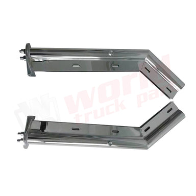 Hanger Pair  with Spring loaded Steel Chrome 1 1/8'' Bolt Spacing 28