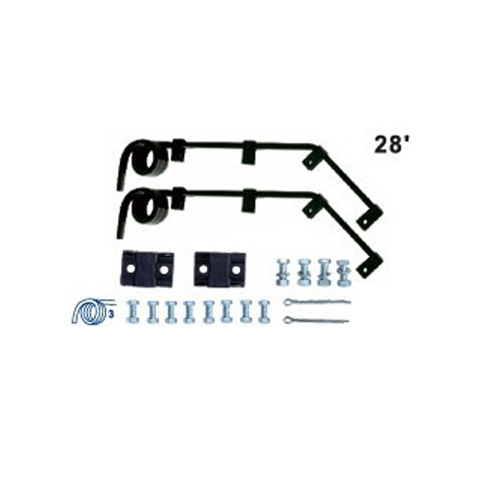 Mudflap Holder,Steel Black 28" Length 45° Angled