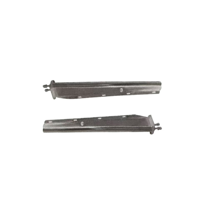 Mud Flap Hanger Pair,Steel Chrome,with Spring Loaded, 2-1/2" Bolt Spacing,33" Length, Taper Style