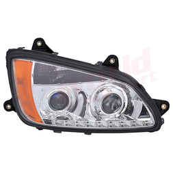 Rh Projector Headlight, Xenon With Led Turn Light, Led Stripe 2008-2017, Kenworth T660