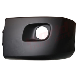 LH Corner Bumper,with Hole, Black, 2013+, Peterbilt 579
