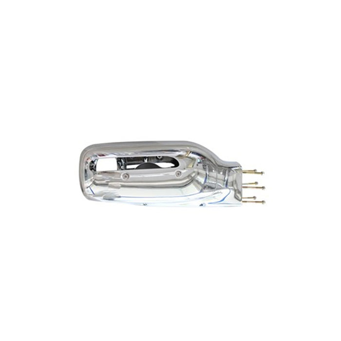 LH Backside with sidelight, Aluminum Housing,Chrome, Peterbilt 388/389