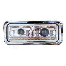 RH Headlight, Projector LED, w/Halo, Chrome Housing,PETERBILT 379 1987-2007378 1988-2007365 2008-2009357 1986-2008