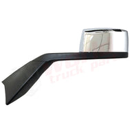 Lh Hood Mirror , Black Arm With Chrome Cover, W/O Heating, W/O Electrical,2017+, Volvo New Vnl