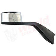 Rh Hood Mirror, Black Arm With Chrome Cover,W/O Heating, W/O Electrical, 2017+, Volvo New Vnl