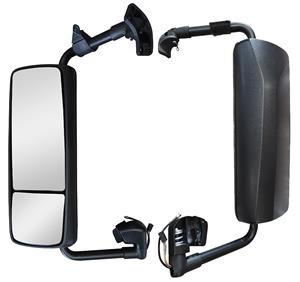 LH Door Mirror  Black With Bracket Heating Electrical Volvo VNL 2004-2016