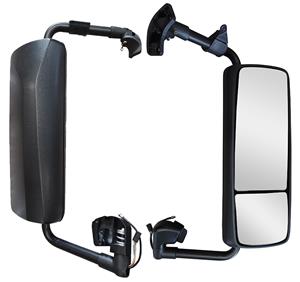 Espejo retrovisor derecho negro con soporte con calefacción y sistema eléctrico Volvo VNL 2004-2016