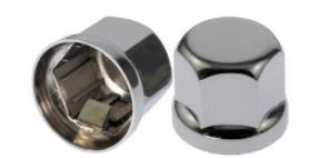 Heavy Duty Truck Chrome Abs Nut Cover 40Mm 33Mm Push On